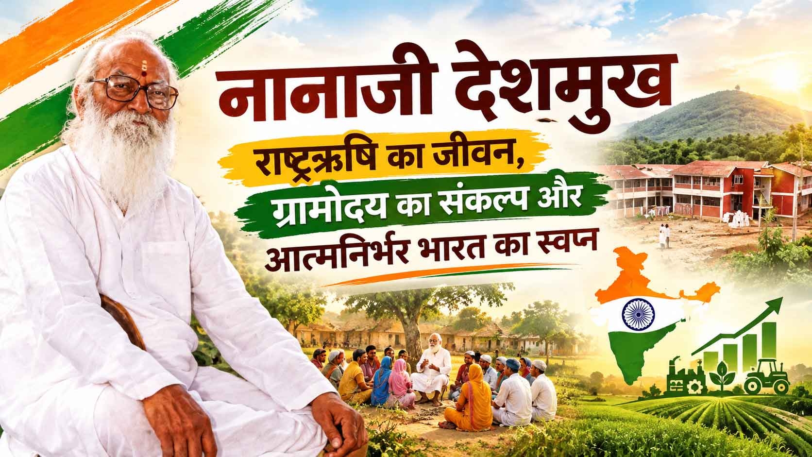 नानाजी देशमुख : राष्ट्रऋषि का जीवन, ग्रामोदय का संकल्प और आत्मनिर्भर भारत का स्वप्न