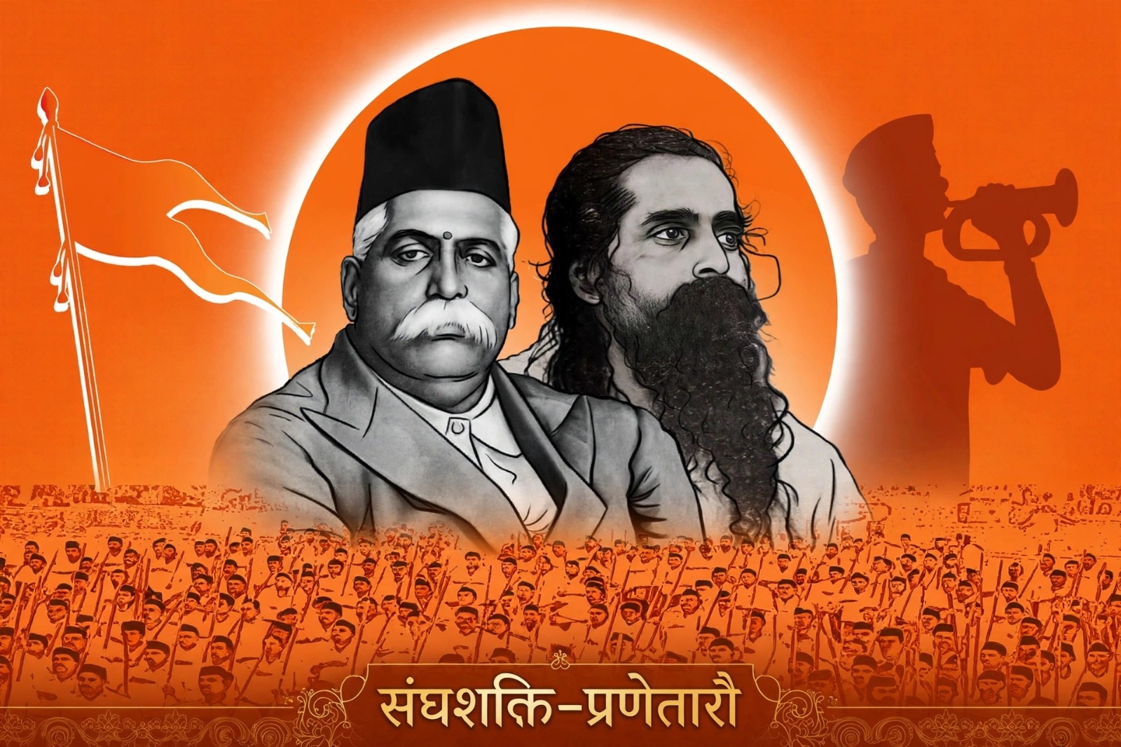 “संघशक्ति-प्रणेतारौ”