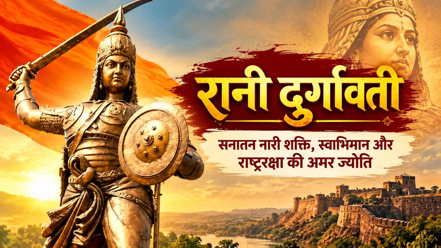 रानी दुर्गावती : सनातन नारी शक्ति, स्वाभिमान और राष्ट्ररक्षा की अमर ज्योति