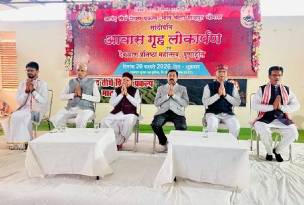 आनन्द तीर्थ शिक्षा प्रकल्प में देव प्राण प्रतिष्ठा पूर्णाहुति एवं सांदीपनि भवन का लोकार्पण सम्पन्न