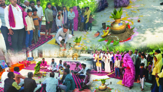 भूमि सुपोषण एवं संरक्षण अभियान के तहत ग्राम बिछरेटा में भूमि पूजन कार्यक्रम संपन्न