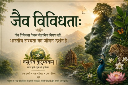 जैव विविधता: जैव विविधता केवल वैज्ञानिक विषय नहीं, भारतीय सभ्यता का जीवन-दर्शन है।