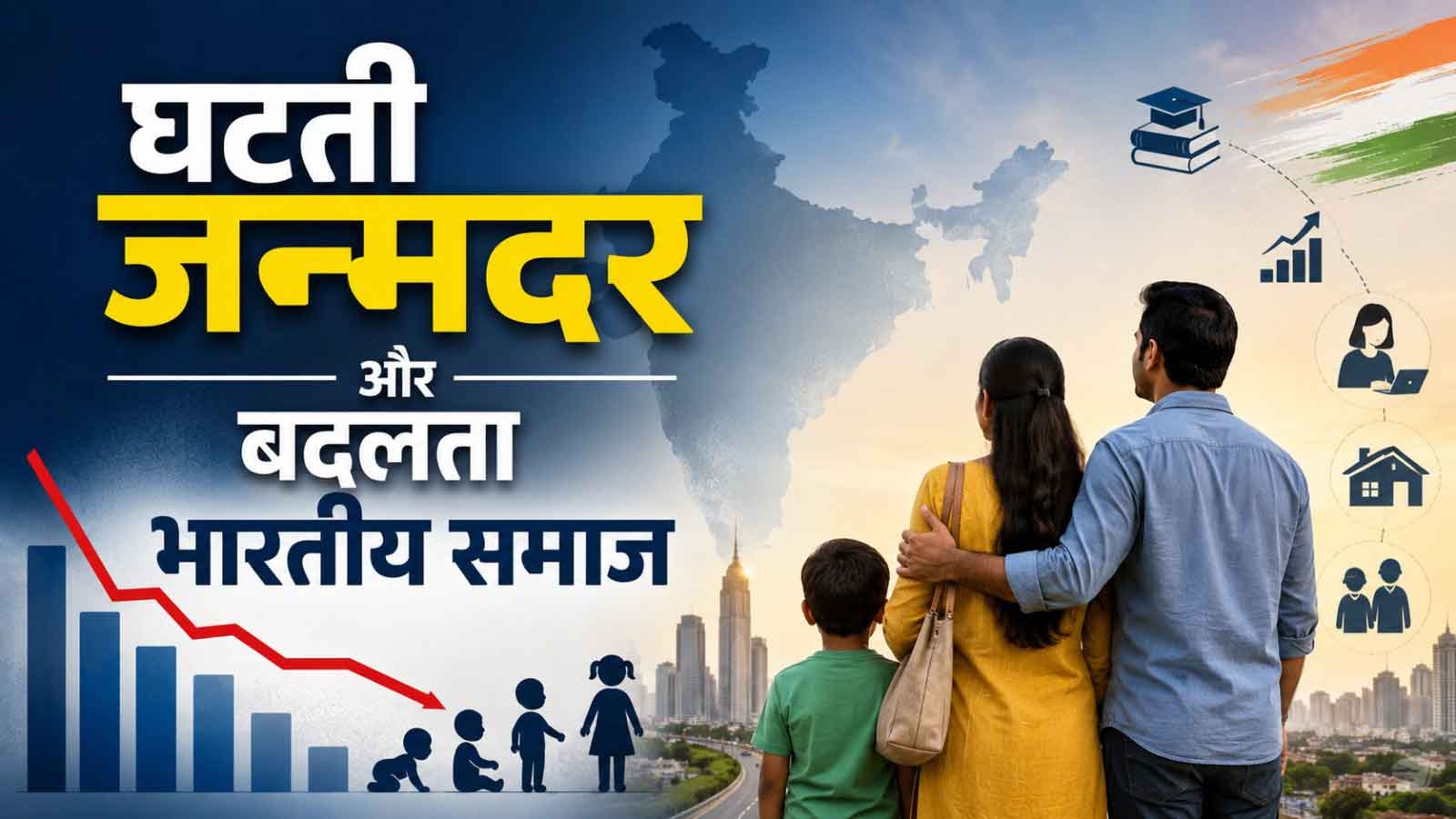 घटती जन्मदर और बदलता भारतीय समाज