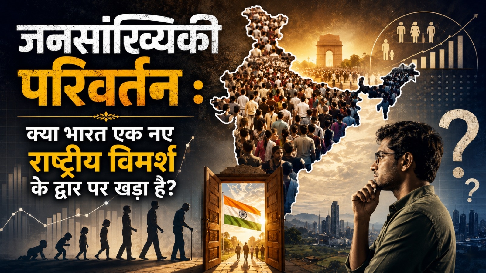 जनसांख्यिकी परिवर्तन : क्या भारत एक नए राष्ट्रीय विमर्श के द्वार पर खड़ा है?