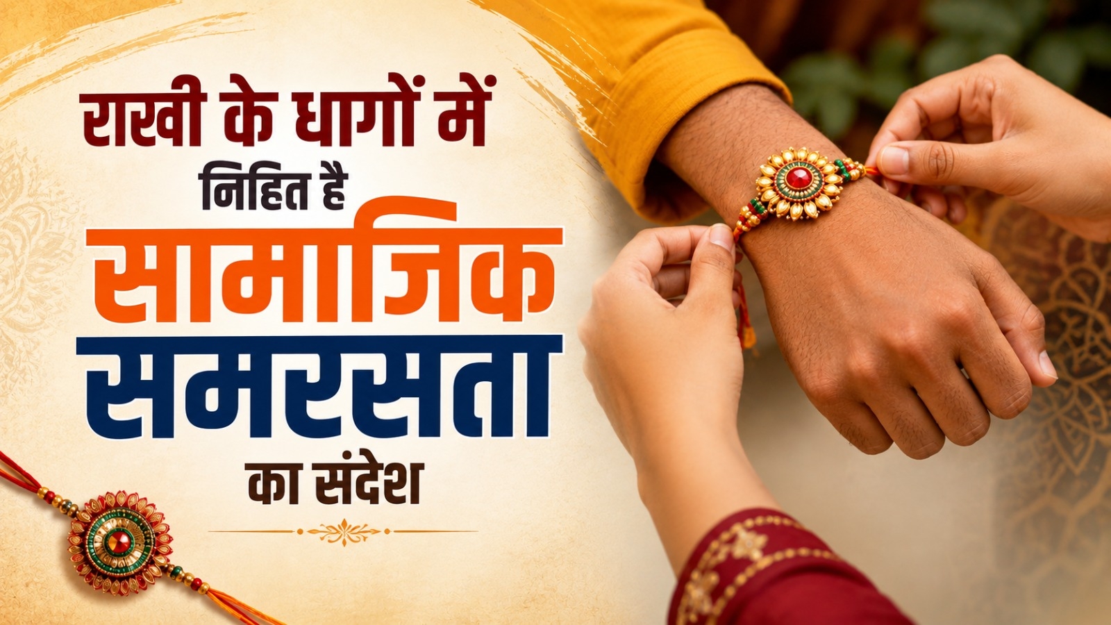 राखी के धागों में निहित है सामाजिक समरसता का संदेश