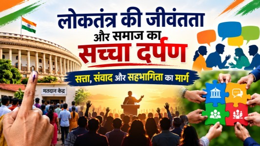 लोकतंत्र की जीवंतता और समाज का सच्चा दर्पण: सत्ता, संवाद और सहभागिता का मार्ग